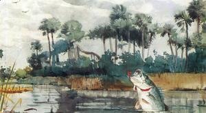 Winslow Homer - Black Bass, Florida