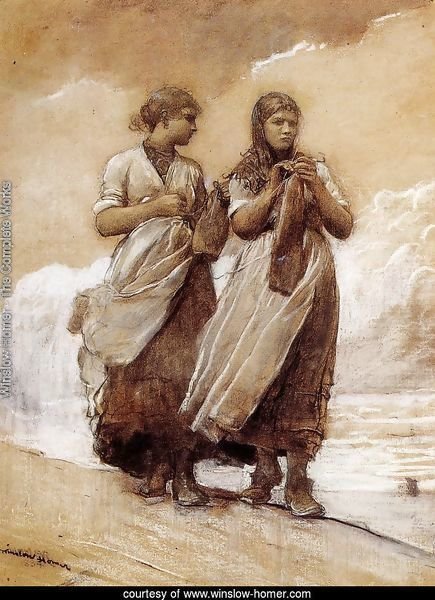 Fishergirls on Shore, Tynemouth