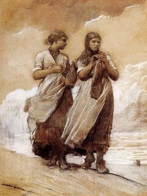 Winslow Homer - Fishergirls on Shore, Tynemouth
