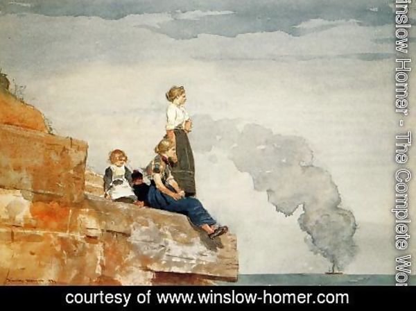 Winslow Homer - Fisherman's Family (or The Lookout)