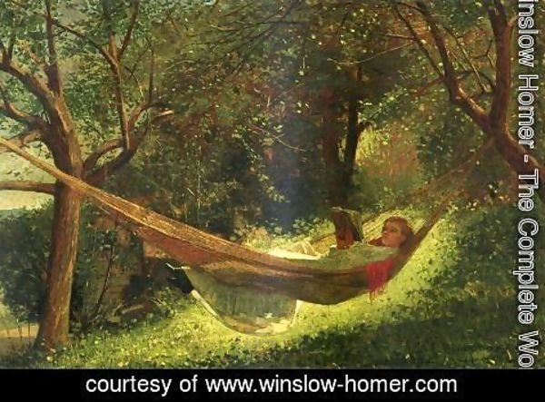 Winslow Homer - Girl in a Hammock