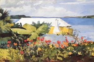 Winslow Homer - Flower Garden and Bungalow, Bermuda