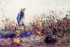 Among the Vegetables (or Boy in a Cornfield)