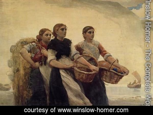 Winslow Homer - A Voice from the Cliffs