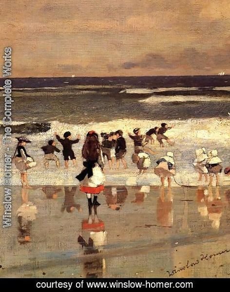 Winslow Homer - Beach Scene (or Children in the Surf)