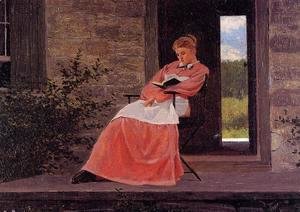 Winslow Homer - Girl Reading on a Stone Porch
