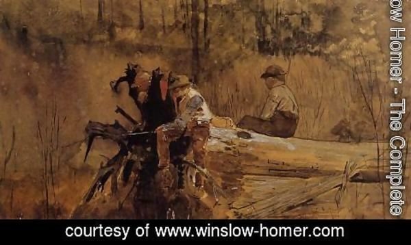 Winslow Homer - Waiting for a Bite I