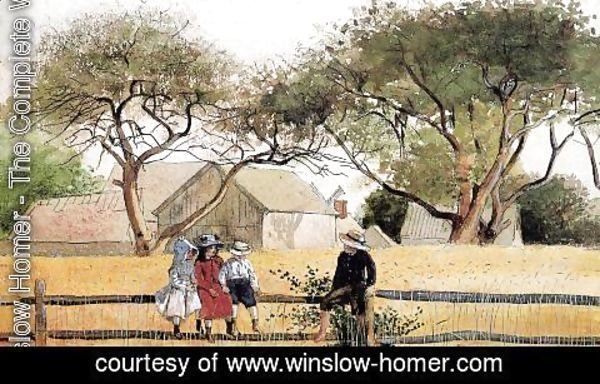 Winslow Homer - Children on a Fence