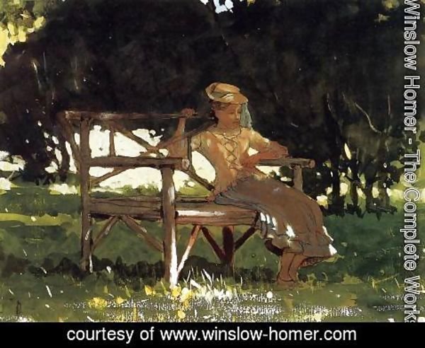 Winslow Homer - Woman on a Bench