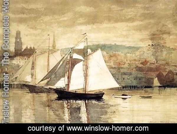 Winslow Homer - Gloucester Schooners and Sloop
