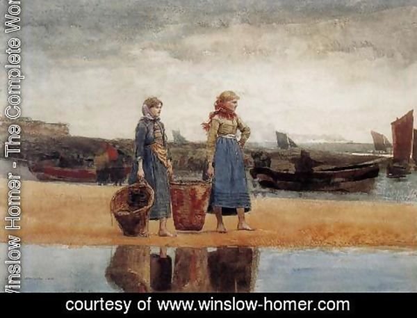 Winslow Homer - Two Girls at the Beach, Tynemouth