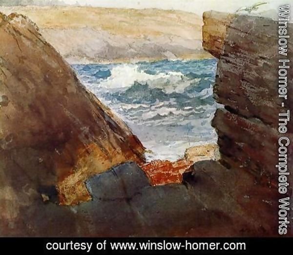 Winslow Homer - Through the Rocks