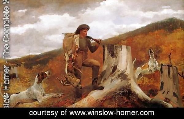 Winslow Homer - Huntsman and Dogs