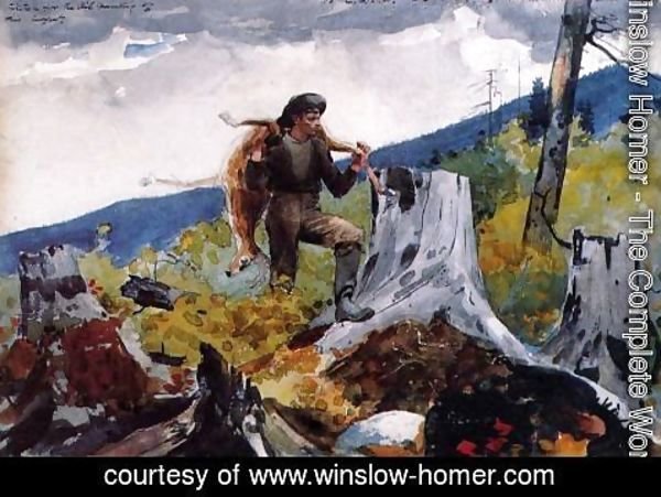 Winslow Homer - Guide Carrying a Deer