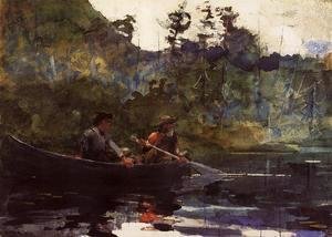 Winslow Homer - Canoeing in the Adirondacks