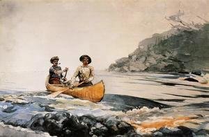 Winslow Homer - Entering the First Rapid