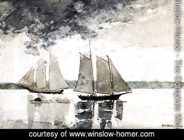 Winslow Homer - Two Schooners