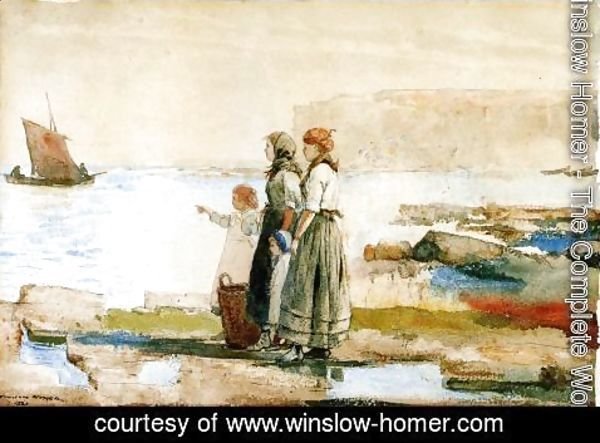 Winslow Homer - Waiting for the Return of the Fishing Fleet