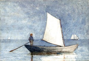 Winslow Homer - Sailing a Dory