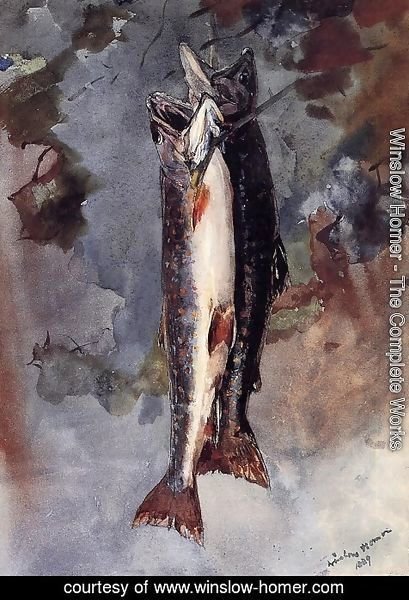 Winslow Homer - Two Trout 2
