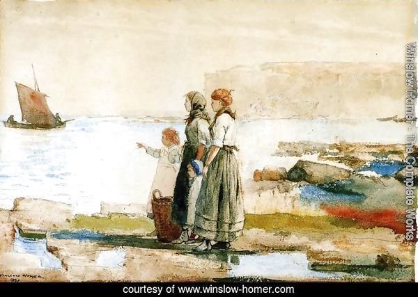 Women watching the sea