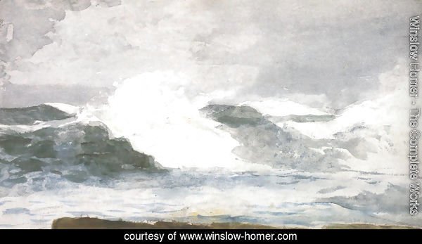 Surf At Prout's Neck 1895