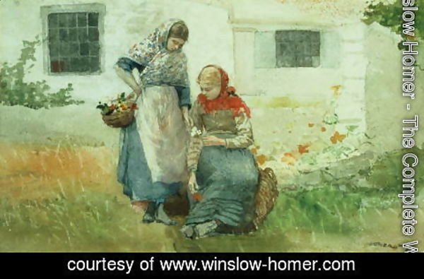 Winslow Homer - Picking Flowers 1881