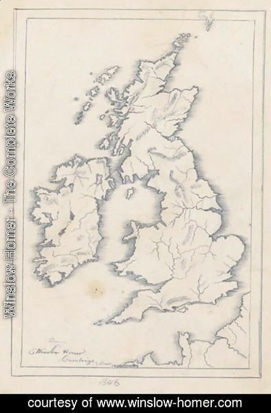 Winslow Homer - Map Of Great Britian