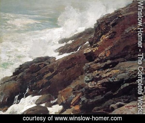 Winslow Homer - High Cliff, Coast of Maine