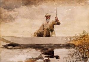 Winslow Homer - Fishing in the Adirondacks