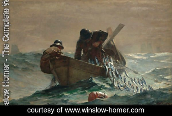 Winslow Homer The Herring Net Painting Reproduction