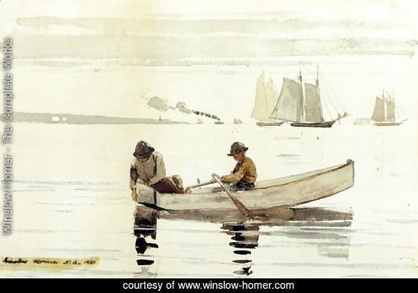 Boys Fishing, Gloucester Harbor