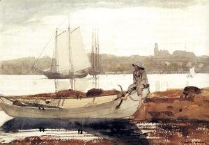 Winslow Homer - Gloucester Harbor and Dory