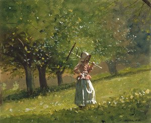Girl with a Hay Rake