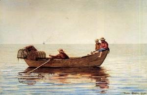 Winslow Homer - Three Boys in a Dory with Lobster Pots