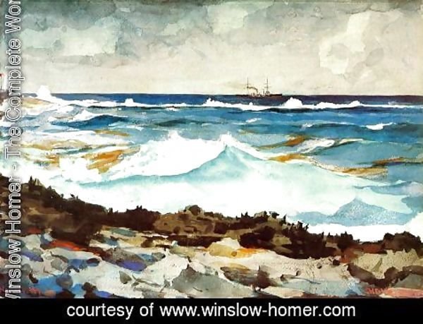 Winslow Homer - Shore and Surf, Nassau