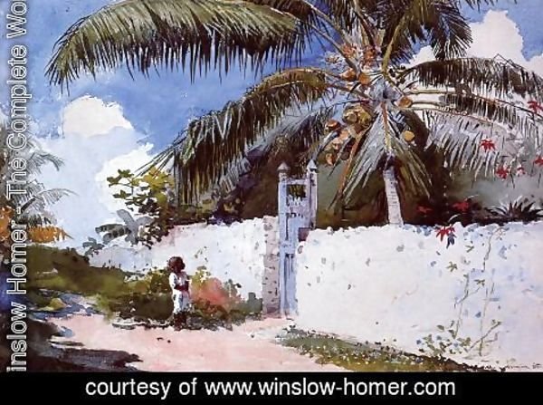 Winslow Homer - A Garden in Nassau
