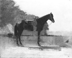 Winslow Homer - Saddle Horse in Farm Yard