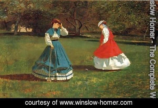Winslow Homer - A Game of Croquet