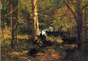 Winslow Homer - Skirmish in the Wilderness