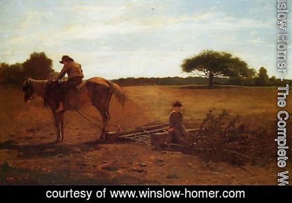 Winslow Homer - The Brush Harrow