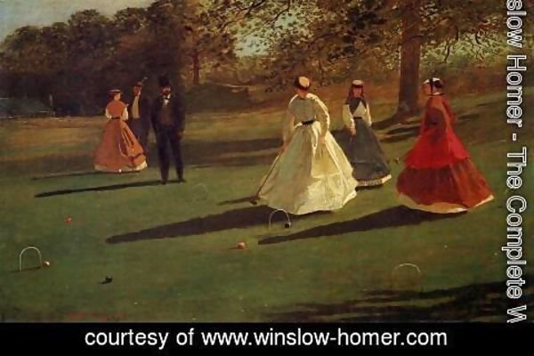 Winslow Homer - Croquet Players