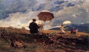 Winslow Homer - Artists Sketching in the White Mountains