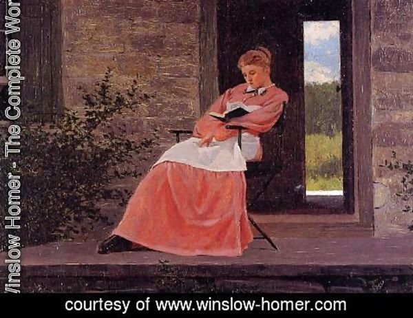 Winslow Homer - Girl Reading on a Stone Porch