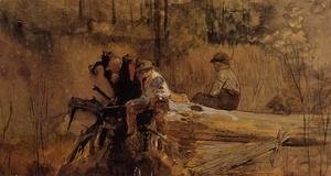 Winslow Homer - Waiting for a Bite I