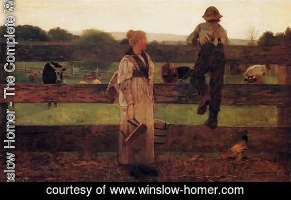 Winslow Homer - Milking Time
