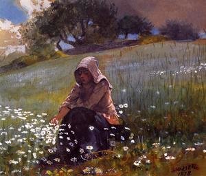Winslow Homer - Girl and Daisies