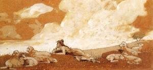 Winslow Homer - Girl and Sheep