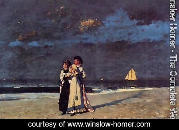 Winslow Homer - Promenade on the Beach