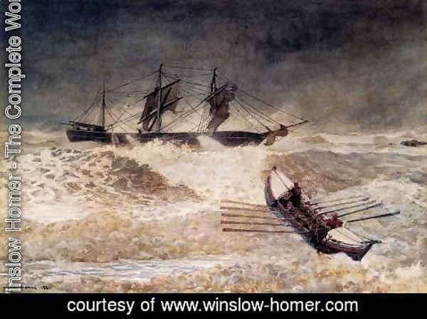 Winslow Homer - Wreck of the Iron Crown